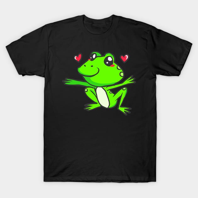 Frog Tadpole Toad Lurch Toad Froschlurch sweet T-Shirt by KK-Royal